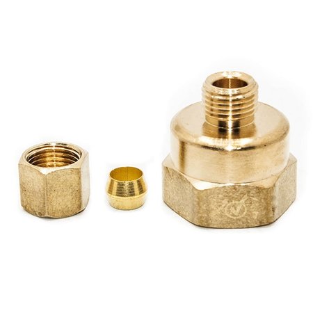 Thrifco Plumbing #61 1/4 Inch Lead-Free Brass Compression Nut 6961003